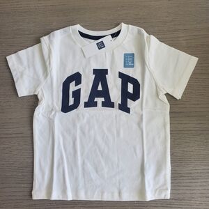 GAP Kids White and Navy Logo Tee
